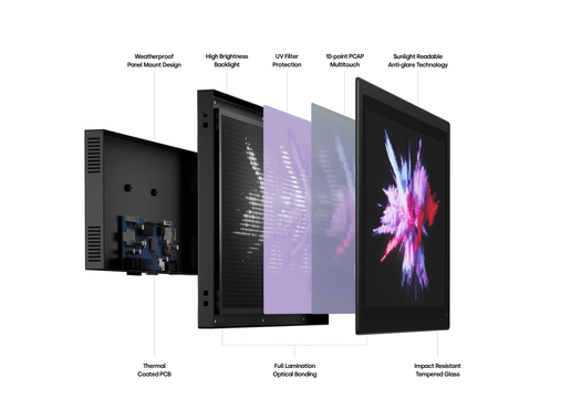 12 Zoll Touchscreen Metall (High-Brightness)